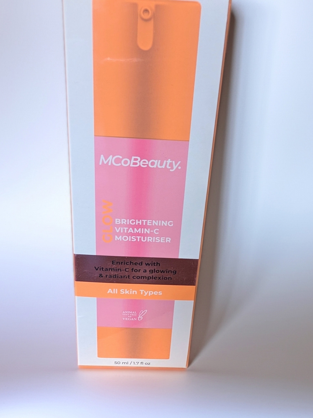 MCoBeauty Brightening Vitamin-C Moisturiser — Pink & Orange